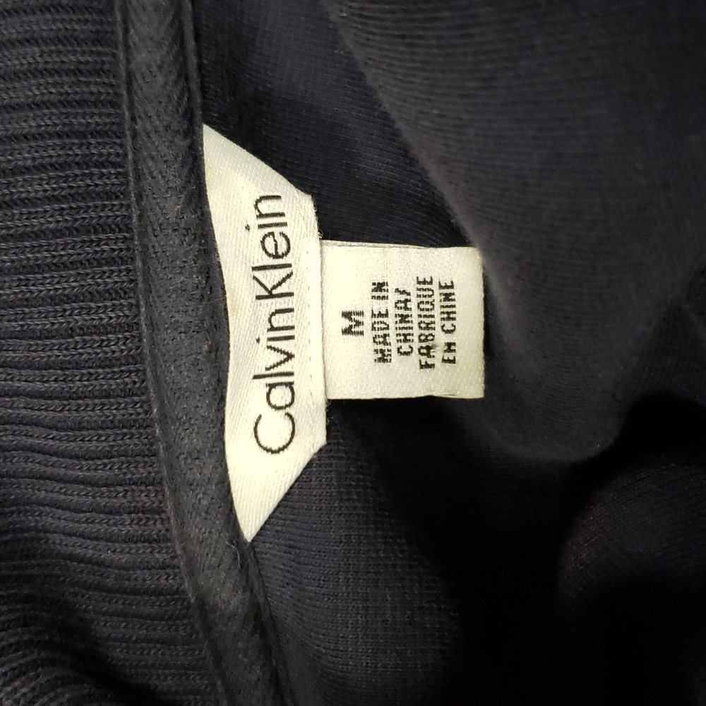 (M) Calvin Klein Light Hoodless Coat Outdoor Business Fancy Navy Utility Classy - Picture 3 of 10